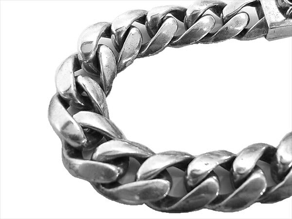 CHROME HEARTS クロムハーツ（原本無） フローラルID クラシックチェーンリンク ブレスレット シルバー【中古】