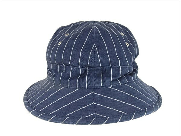 TENDERLOIN テンダーロイン T-BUCKET HAT ストライプ バケット ハット 帽子 ネイビー系 ネイビー系 L【中古】