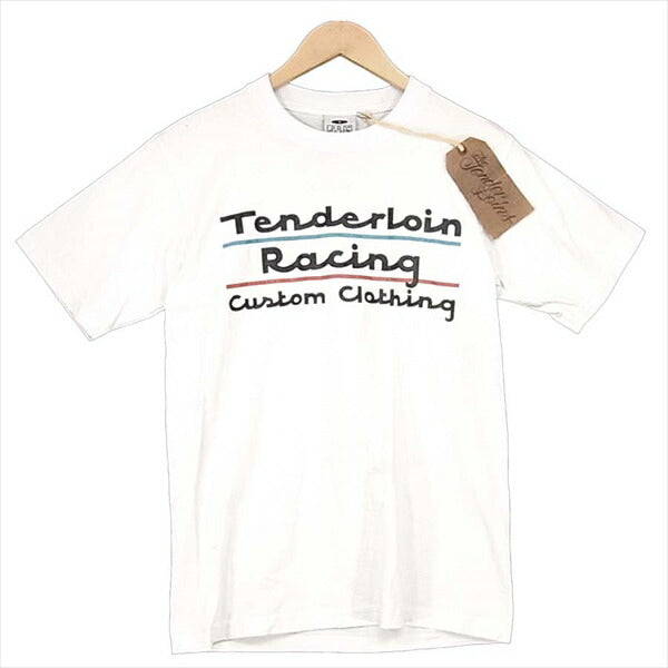 TENDERLOIN テンダーロイン T-TEE TR プリント 半袖 ＵＳ製 コットン Tシャツ ホワイト系 ホワイト系 Ｓ【美品】【中古】