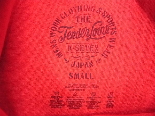 TENDERLOIN テンダーロイン T-TEE 本店限定ロゴ プリント 半袖 Tシャツ レッド系  レッド系 S【美品】【中古】