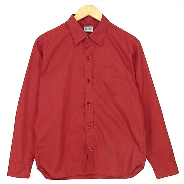 TENDERLOIN テンダーロイン T-WORK SHT ワーク ポケット プリント 長袖シャツ エンジ系 エンジ系 XS【中古】