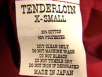 TENDERLOIN テンダーロイン T-WORK SHT ワーク ポケット プリント 長袖シャツ エンジ系 エンジ系 XS【中古】