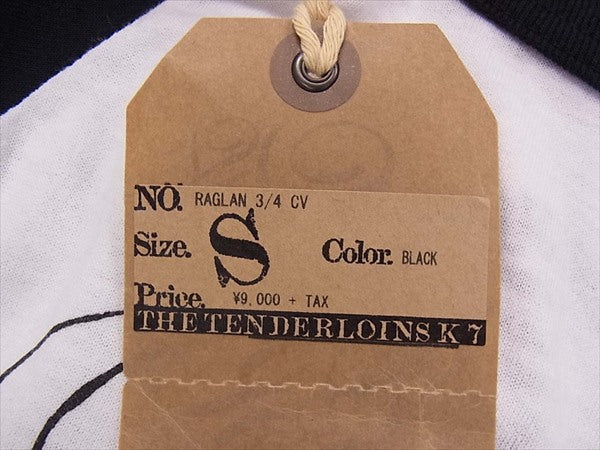 TENDERLOIN テンダーロイン T-RAGLAN 3/4 T-RAGLAN 3/4 CAHULAWASSEE RIVER プリント ラグラン カットソー 白系 白系 S【美品】【中古】