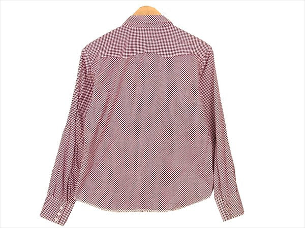 TENDERLOIN テンダーロイン T-SADDLEMAN SHT サドルマン ウエスタン 市松 長袖シャツ エンジ系 エンジ系 XS【美品】【中古】