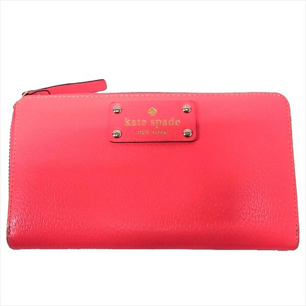 Kate Spade ケイトスペード レザー財布 レディース 財布 ピンク系  ピンク系【中古】
