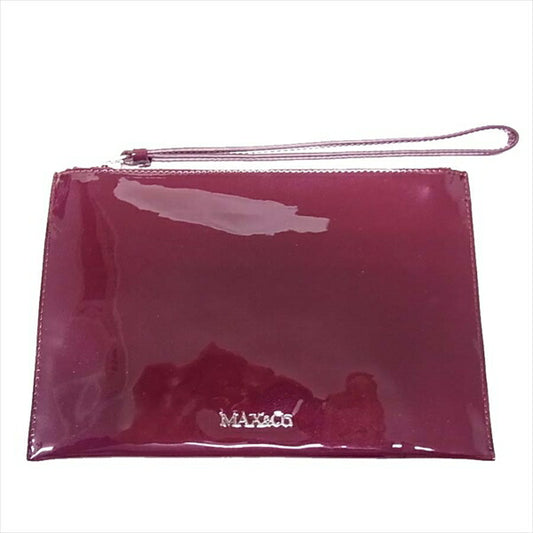MAX&CO マックスアンドコー パテントクラッチバッグ レディース バッグ レッド系  レッド系【美品】【中古】