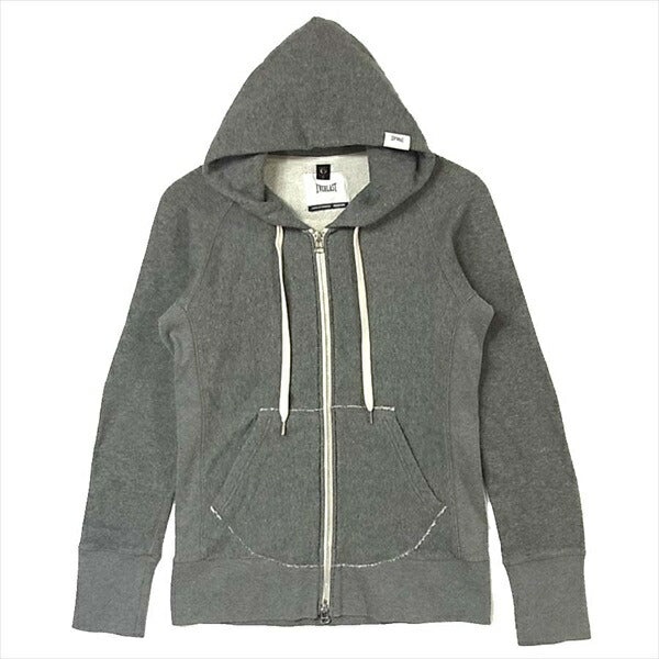 エバーラスト コットン ジップパーカー ジップ パーカー グレー系 M 【美品】【即決】 グレー系 M【美品】【中古】
