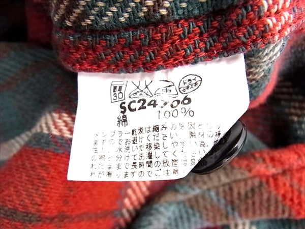 SUGAR CANE シュガーケーン SC24706 チェック ヘビー ネル シャツ 長袖シャツ マルチカラー系 マルチカラー系 14～14.5【中古】