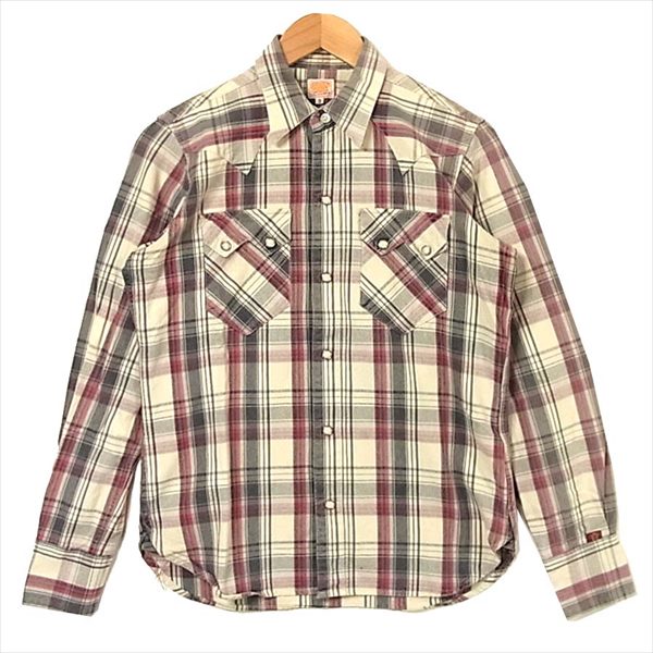 SUGAR CANE シュガーケーン SC23626 コットン ウエスタン 長袖 シャツ 長袖シャツ チェック チェック S【中古】