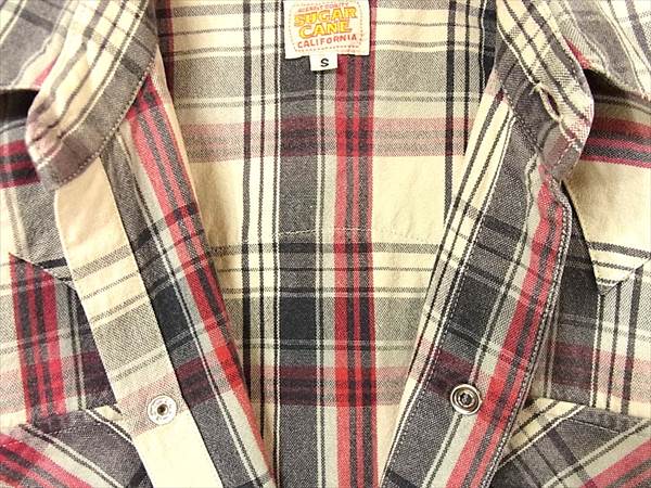 SUGAR CANE シュガーケーン SC23626 コットン ウエスタン 長袖 シャツ 長袖シャツ チェック チェック S【中古】