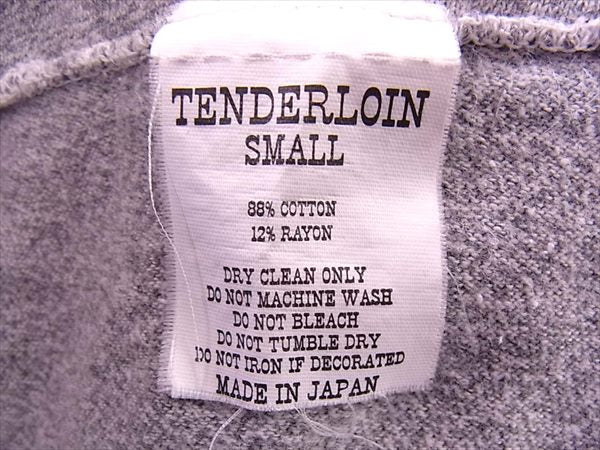 TENDERLOIN テンダーロイン バックプリント 胸ポケット Tシャツ グレー系 グレー系 S【中古】