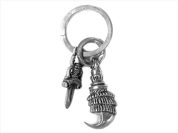 CHROME HEARTS クロムハーツ（原本無） 1994刻印 クロウ ダガー キーリング 925 シルバー【中古】