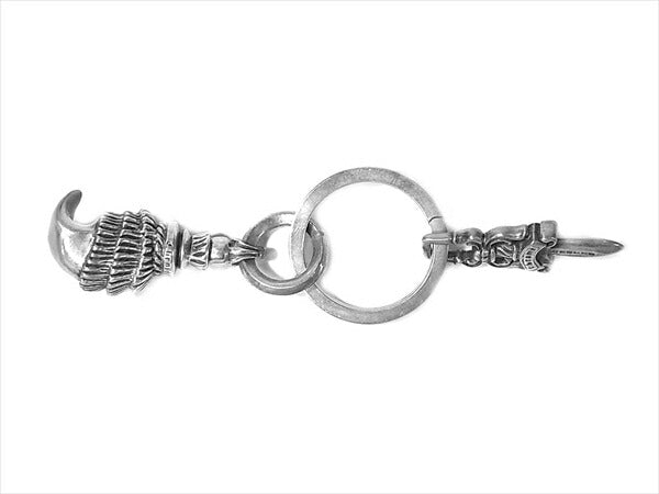 CHROME HEARTS クロムハーツ（原本無） 1994刻印 クロウ ダガー キーリング 925 シルバー【中古】