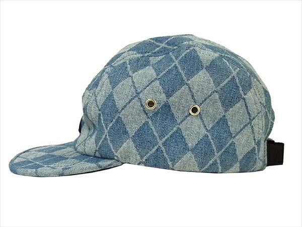 Supreme シュプリーム 14AW Denim Argyle Camp Cap デニム アーガイル キャンプ キャップ インディゴブルー系  インディゴブルー系【中古】