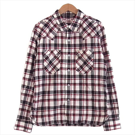 THE FLAT HEAD ザフラットヘッド グローリーパーク  GLORY PARK チェック ウエスタンシャツ 長袖シャツ マルチカラー系 38【美品】【中古】