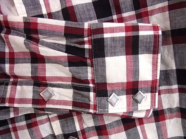 THE FLAT HEAD ザフラットヘッド グローリーパーク  GLORY PARK チェック ウエスタンシャツ 長袖シャツ マルチカラー系 38【美品】【中古】