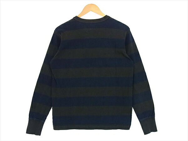 TENDERLOIN テンダーロイン T-TEE BORDER LS ボーダー 日本製 長袖 Tシャツ カットソー ネイビー系 ネイビー系 S【中古】