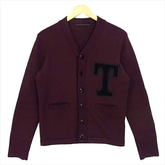 TENDERLOIN テンダーロイン T-VIRCITY CARDIGUM ウール ニット レタード カーデ カーディガン パープル系 パープル系 M【中古】