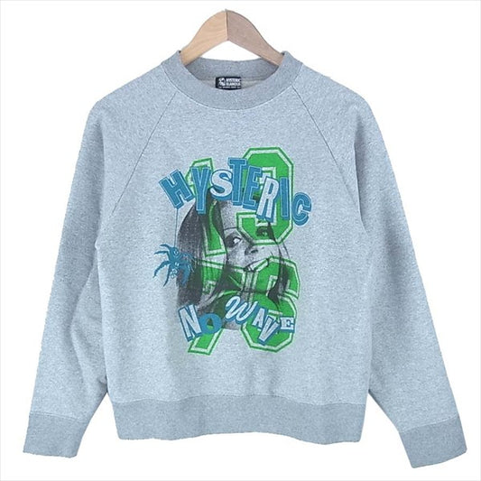 HYSTERIC GLAMOUR ヒステリックグラマー 01171CS05 NO WAY ナンバリング ガールプリント レディース スウェット グレー系 FREE【中古】