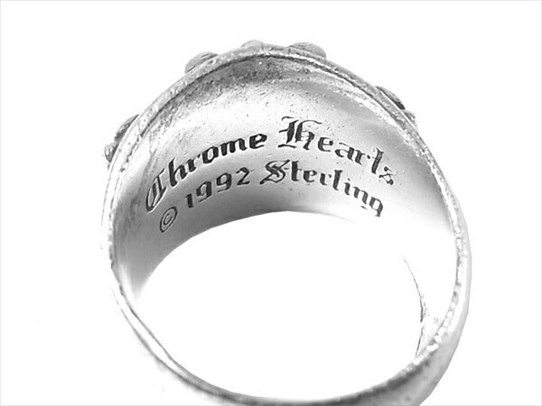 CHROME HEARTS クロムハーツ（原本有） 国内正規店原本付属 KEEPER RING SV925 SILVER キーパー リング シルバー 25号程度【中古】