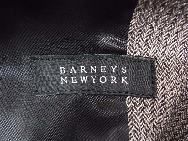 BARNEYS NEWYORK バーニーズニューヨーク ノーカラ― セットアップ レディース スーツ ブラウン系 36【美品】【中古】