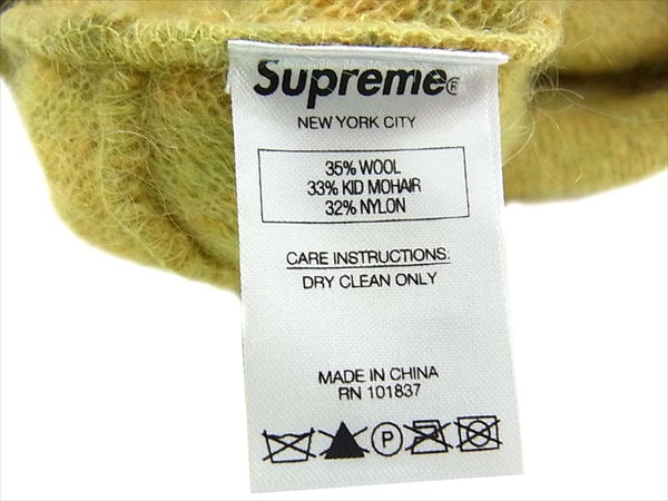 Supreme シュプリーム 16AW Mohair Beanie モヘア ビーニー ニットキャップ イエロー系 イエロー系【美品】【中古】