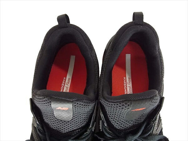 NEW BALANCE ニューバランス MS574AB ロゴ レッド ソール スポーツシューズ スニーカー ブラック系 US8.5【中古】