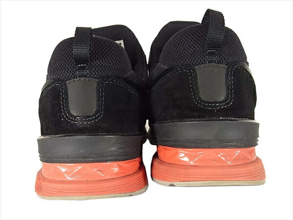 NEW BALANCE ニューバランス MS574AB ロゴ レッド ソール スポーツシューズ スニーカー ブラック系 US8.5【中古】
