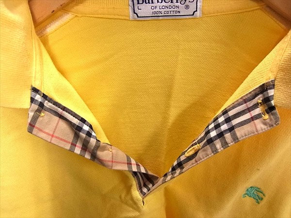 Burberrys バーバリーズ 半袖 ポロシャツ イエロー系 L【中古】