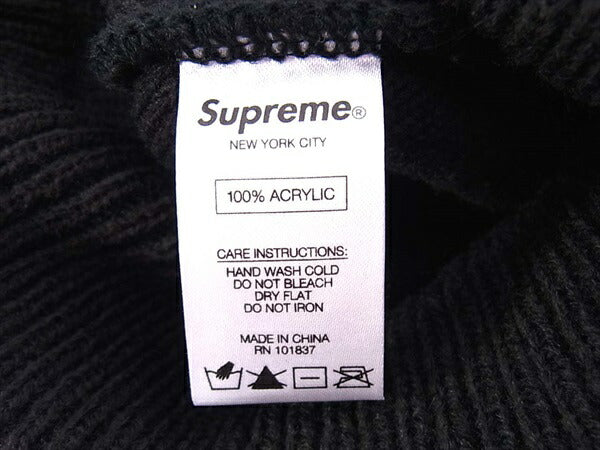 Supreme シュプリーム 94 Leaf Beanie リーフ ビーニー ニット キャップ メンズ 帽子 黒 黒【中古】