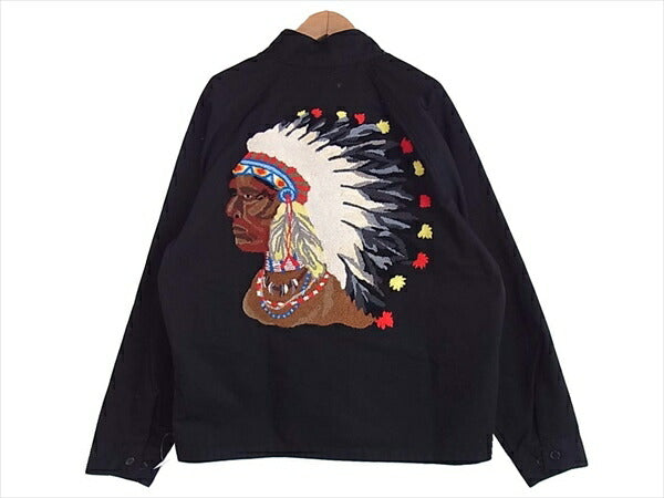 Supreme シュプリーム Chief Harrington Jacket インディアン ジャケット 黒 M【新古品】【未使用】【中古】
