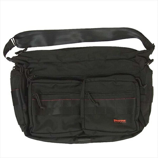 BRIEFING ブリーフィング COURIER PRO BRF147219 バリスティック ナイロン ショルダー バッグ ブラック系【極上美品】【中古】