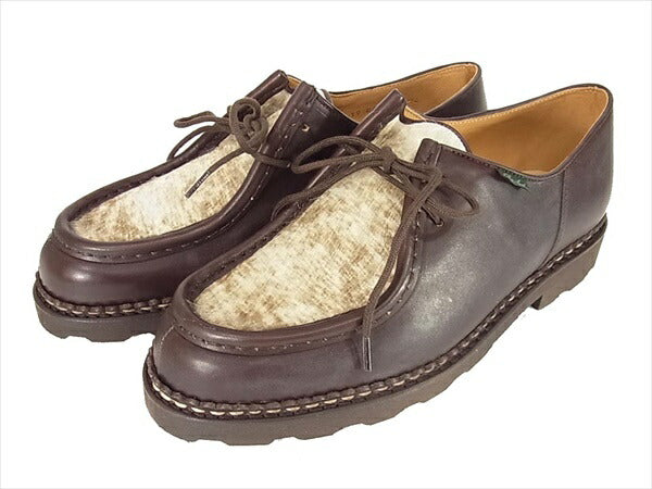 Paraboot パラブーツ michael polis caf? ミカエル 715722 ファー シューズ ブラウン系 43【極上美品】【中古】