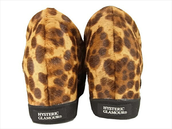 HYSTERIC GLAMOUR ヒステリックグラマー レオパード ハラコ ハイヒール スリッポン レディース ヒール ブラウン系 ブラウン系 7.5【中古】