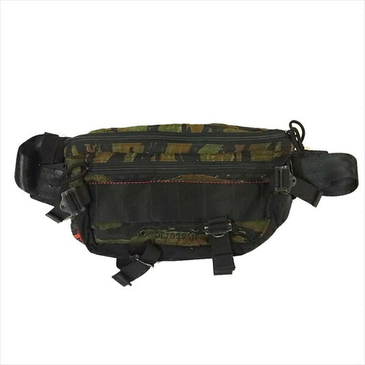 HYSTERIC GLAMOUR ヒステリックグラマー × ブリーフィング BRIFING 迷彩 カモフラ ウエストバッグ ボディバッグ ウェストポーチ グリーン系  グリーン系【中古】