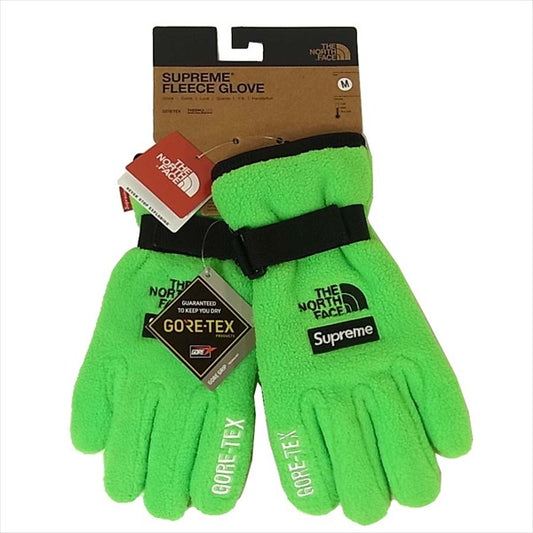 Supreme シュプリーム ザ ノースフェイス The North Face 国威内正規品 20SS NM619641 RTG Fleece Glove フリース 手袋 グローブ グリーン系 M【新古品】【未使用】【中古】