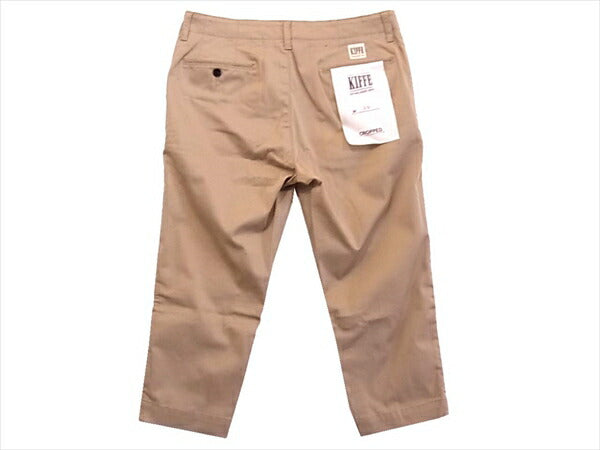 キッフェ 未使用 Officer Cropped Pants オフィサー クロップド テーパード パンツ ブラウン系 30【極上美品】【中古】