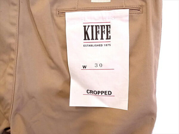 キッフェ 未使用 Officer Cropped Pants オフィサー クロップド テーパード パンツ ブラウン系 30【極上美品】【中古】