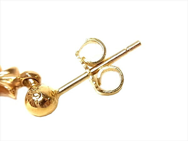 CHROME HEARTS クロムハーツ（原本有） 国内正規店原本付属 22K ER TNY PLS DROP1 DMND タイニーE CHクロス 1ダイヤ ドロップ ピアス ゴールド系【美品】【中古】