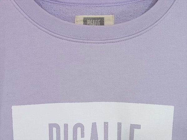 PIGALLE ピガール ロゴプリント クルーネック スエット コットン スウェット パープル系 S【美品】【中古】