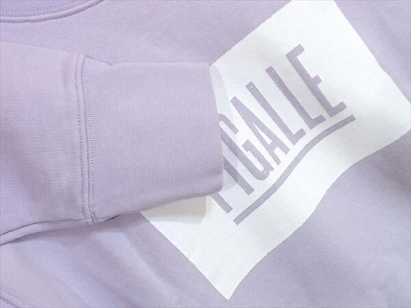 PIGALLE ピガール ロゴプリント クルーネック スエット コットン スウェット パープル系 S【美品】【中古】