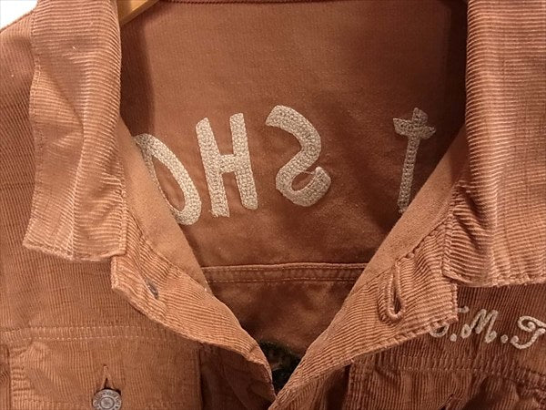 TMT ティーエムティー SUMMER CORDUROY 3rd G-JACKET WEST SHORE 刺繍 コーデュロイ ジャケット ブラウン系 M【中古】