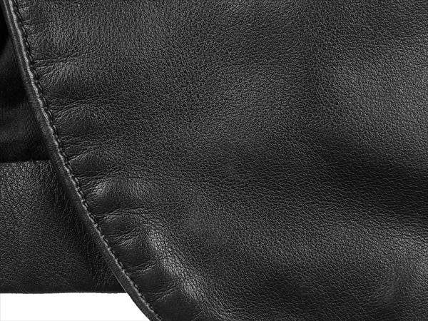 CHROME HEARTS クロムハーツ（原本無） クロスボール&フローラルボタン レザー テーラード ジャケット ブラック系 S【中古】