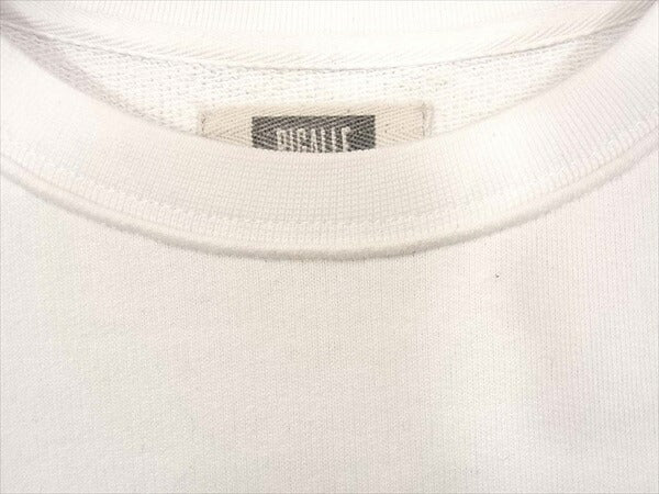PIGALLE ピガール ロゴ スウェット コットン プリント 長袖 ロングスリーブ カットソー ホワイト系 S【中古】
