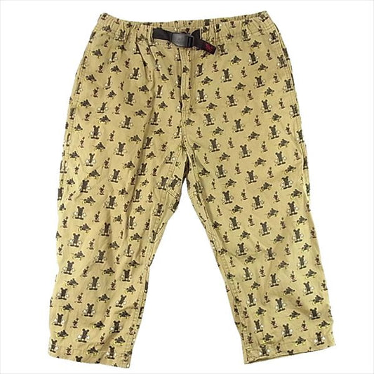 Gramicci グラミチ GMP-12F102 × ディズニー Disney ミッキー 総柄 クライミング クロップド パンツ カーキ(オリーブグリーン)系 M【中古】