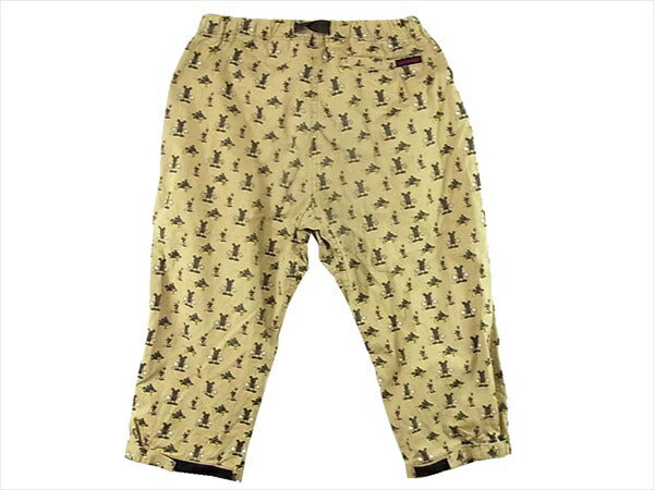 Gramicci グラミチ GMP-12F102 × ディズニー Disney ミッキー 総柄 クライミング クロップド パンツ カーキ(オリーブグリーン)系 M【中古】