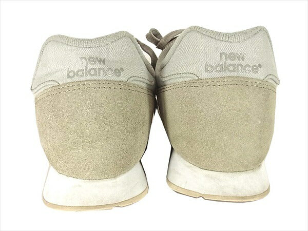 NEW BALANCE ニューバランス WL373WTA ロゴ スエード ローカット スニーカー グレー系 グレー系 US7.5【中古】