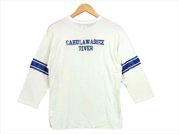 TENDERLOIN テンダーロイン フットボール 長袖 Tシャツ プリント ブランドロゴ カットソー ホワイト系 ホワイト系 S【中古】