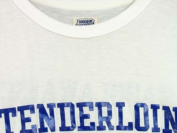 TENDERLOIN テンダーロイン フットボール 長袖 Tシャツ プリント ブランドロゴ カットソー ホワイト系 ホワイト系 S【中古】