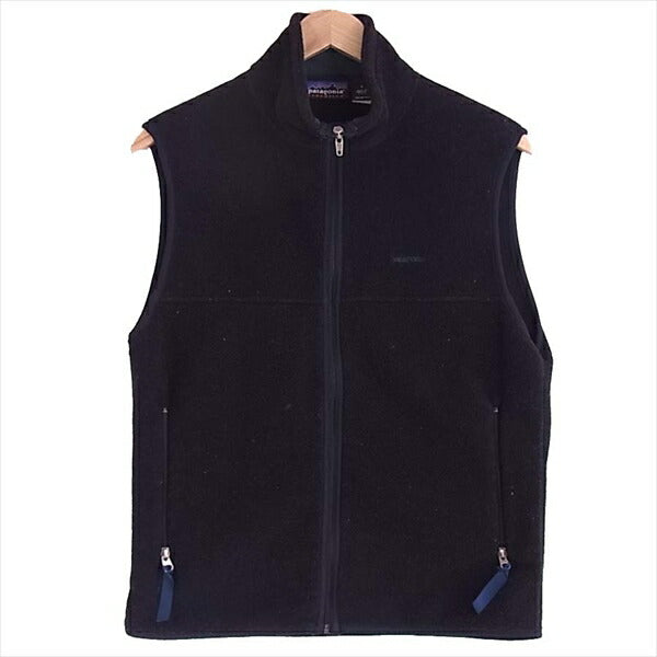 patagonia パタゴニア 25182 USA製 99年 SYNCHILLA FLEECE VEST シンチラフリース ベスト ジレ 黒系 黒系 S【中古】